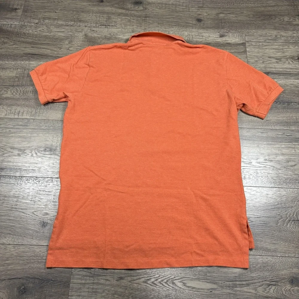 Polo Ralph Lauren Polo Shirt Mens Large‎ Orange Cotton Pony Golf Casual vintage